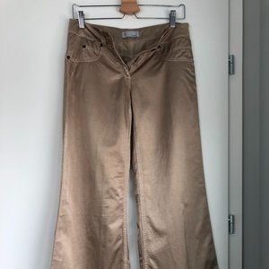 MISSONI Ladies Size 06 Wide Leg Pants in a Gorgeous Soft Gold-Beige Color